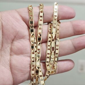 Cadena de Varón laminado en oro 18k & Elegant Chain for men 18k Gold Plated